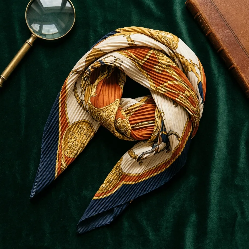 Silk scarf detail